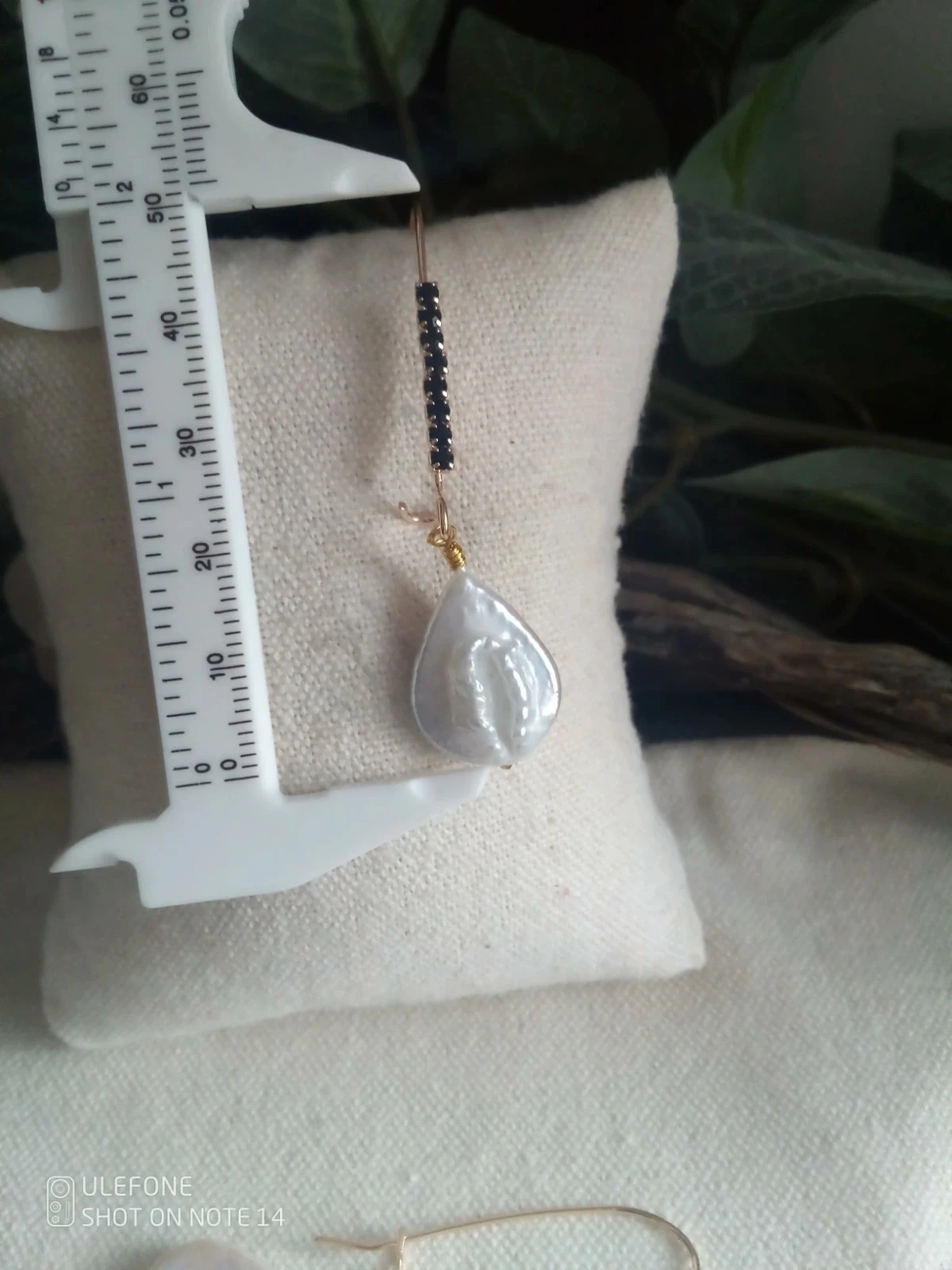 Boucles d'oreilles bohèmes perles d'eau douce naturelles – photo 3